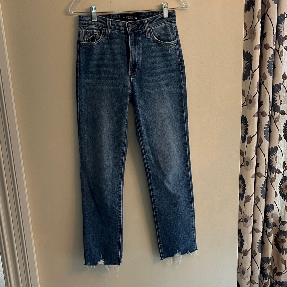 Just Black Straight Leg Blue Jeans